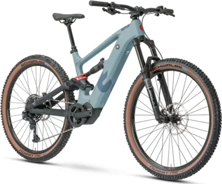 HEPHA All Mountain 7 Carbon, e-MTB blu e grigia