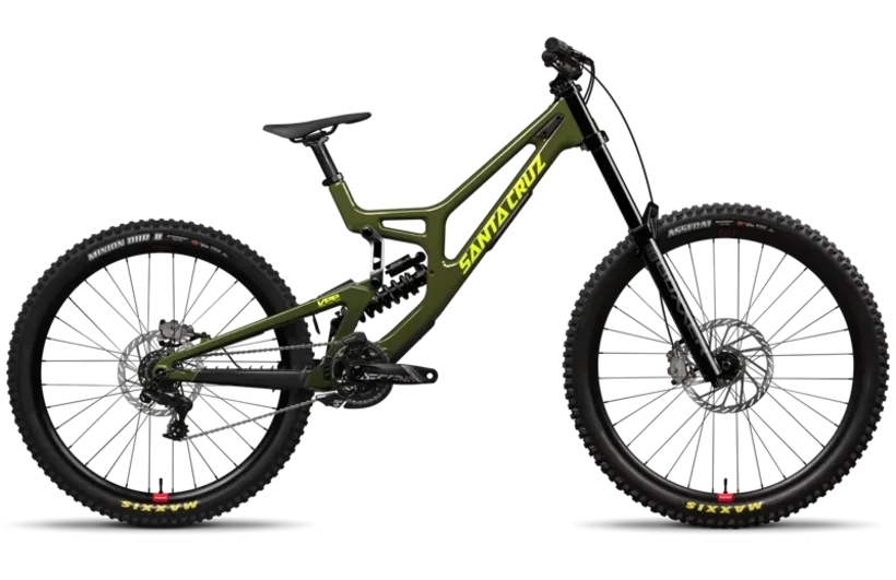 Santa Cruz V10 da downhill, bici di punta del parco noleggio